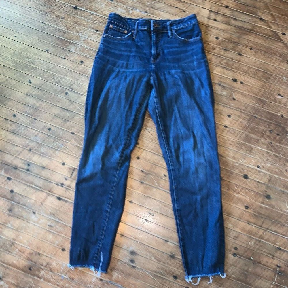 J Crew dark wash 29 curvy toothpick normcore jeans